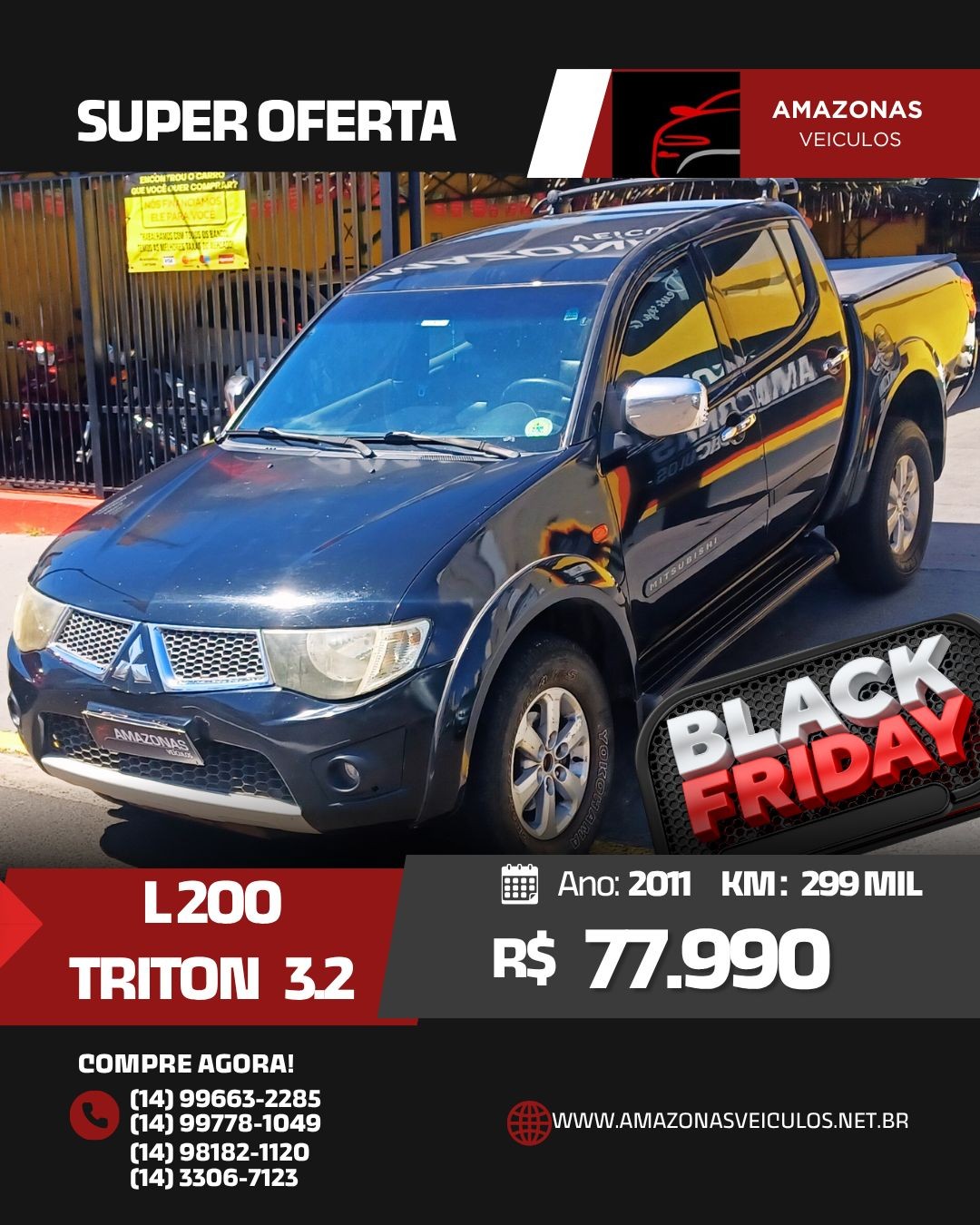 L200 TRITON 3.2 DIESEL 4X4 – AUTOMÁTICA
