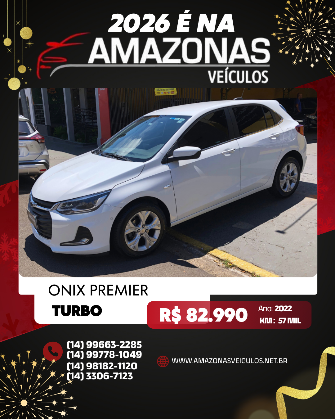 ONIX 1.0 TURBO PREMIER – AUTOMÁTICO