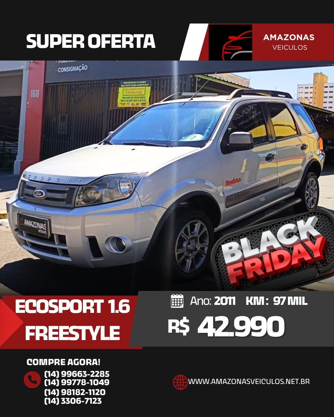 ECOSPORT  FREESTYLE 1.6 SL  – COMPLETA