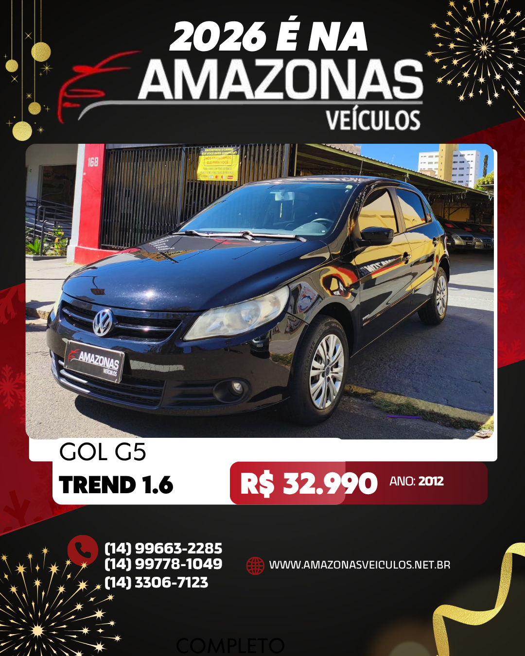 GOL TREND 1.6 COMPLETO 2012
