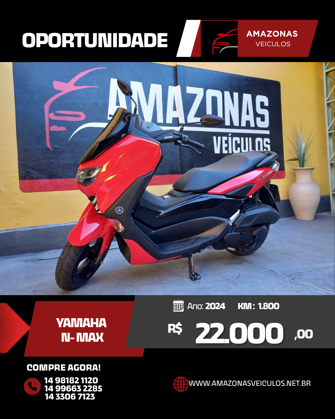 N-MAX 160CC 2024 1.800 KM AUT SCOOTER